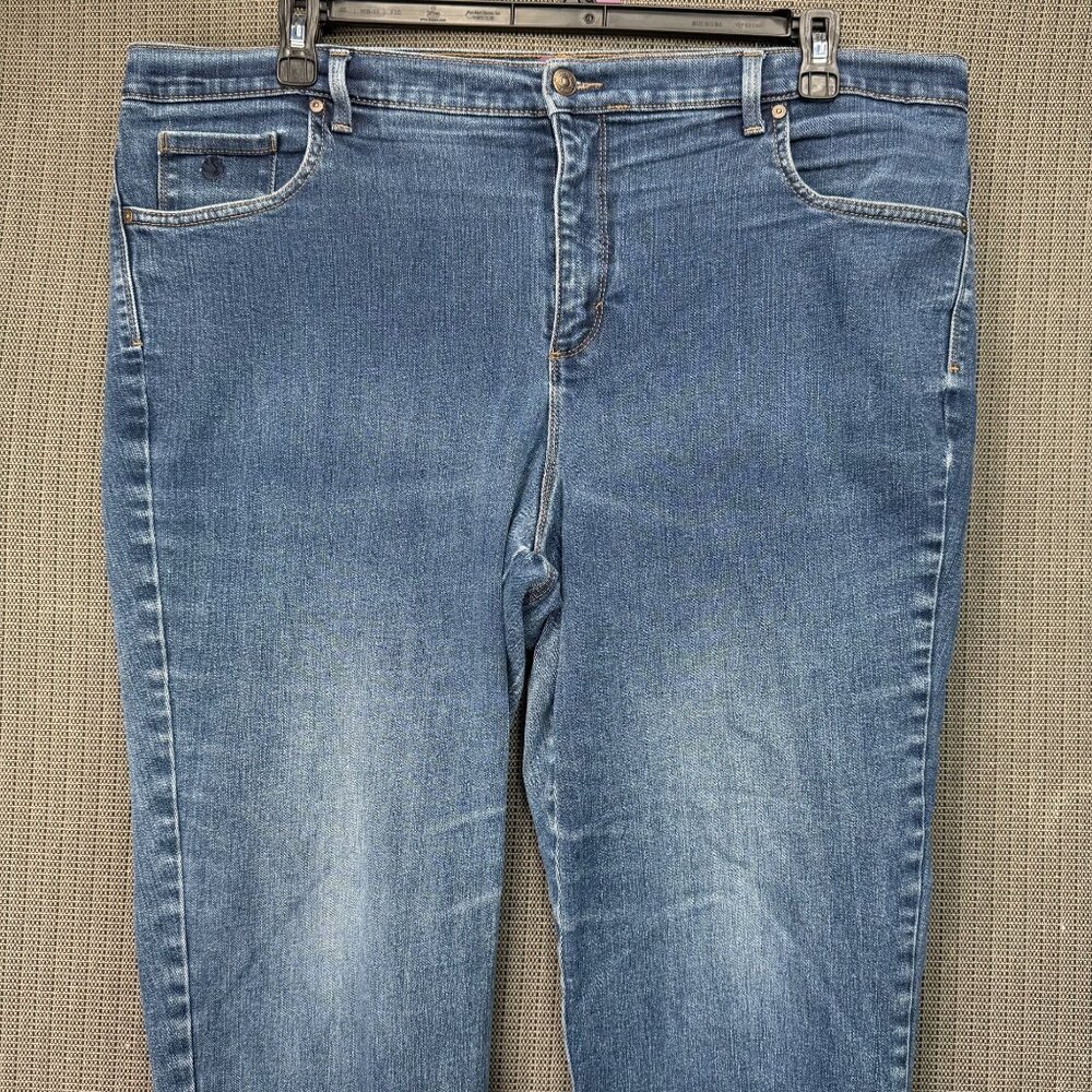 Gloria Vanderbilt 18W Amanda Classic Tapered Leg Jeans Stretch Denim Medium Wash - Picture 4 of 9